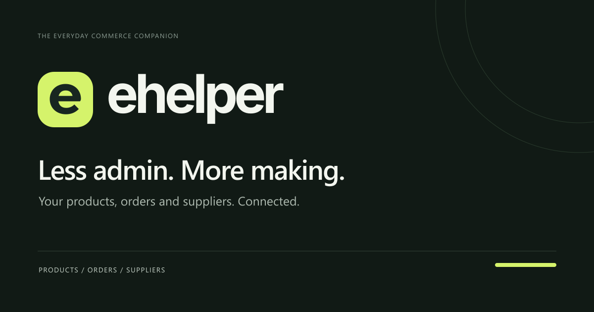 Meet ehelper: your everyday commerce companion